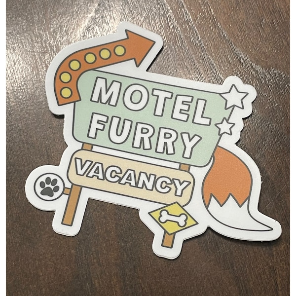 Motel Furry Sticker