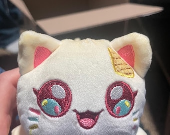 Aphmau MeeMeows Cat 6” Limited Edition Mystery Plush Litter 2 Ice Cream Cat USED Condition