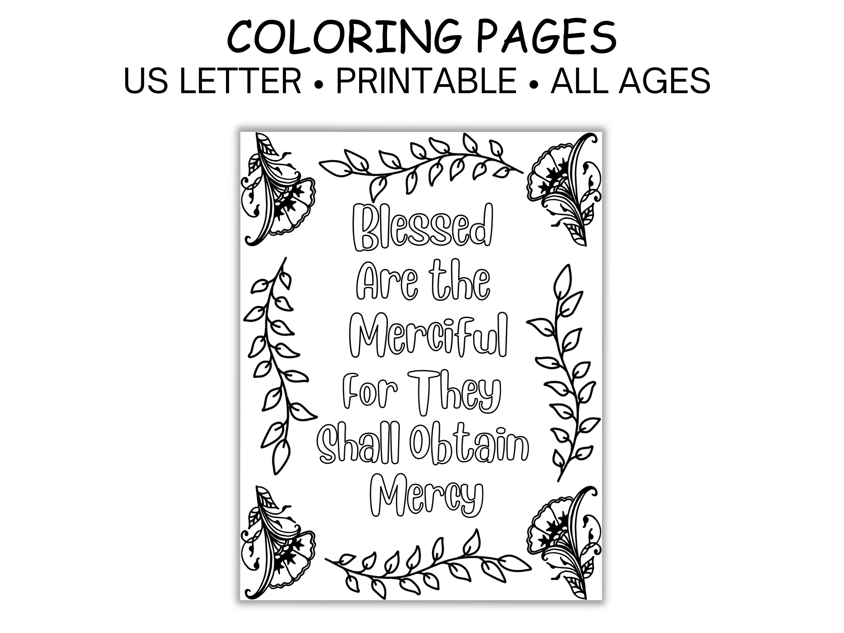 Beatitudes Coloring Page - Il Fullxfull.4763503823 Qazd 