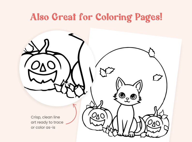 DIY Paint Party Templates, Full Moon Black Cat, Printable Canvas for ...