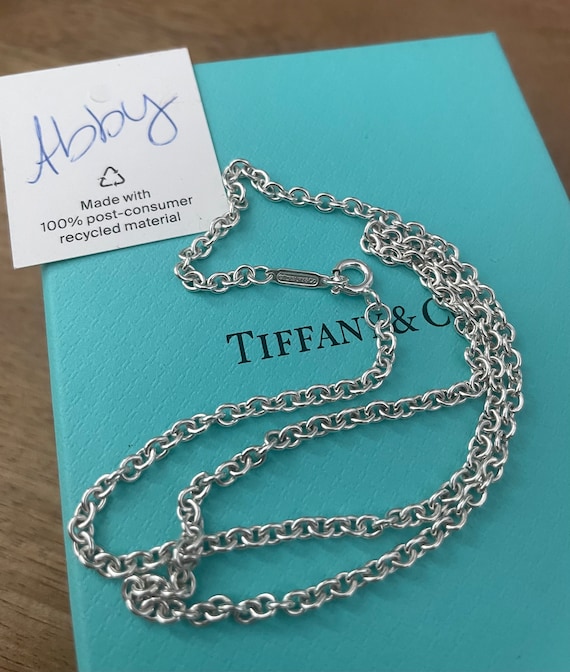 Tiffany and co shop sterling silver chain