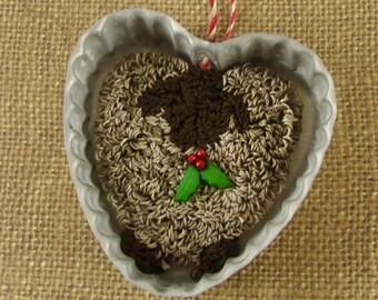 Christmas Ornament Punch Needle KIT ~ Sheep in a Tin Heart ~ punchneedle pattern ~ needle punch embroidery