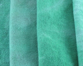 Hand Dyed Felted Wool Fat Quarter: Light Green Rug Hooking Fabric