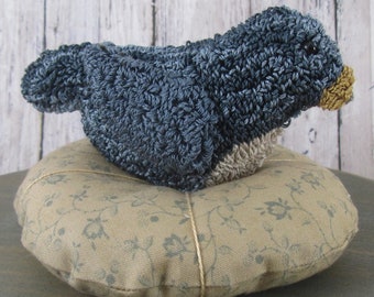 Blue Bird Pin Cushion Punch Needle Pattern (PDF Download)