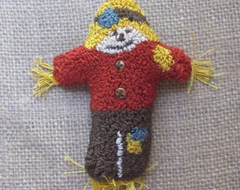 Scarecrow Punch Needle Pattern: Fall Decor Bowl Filler (PDF Pattern)