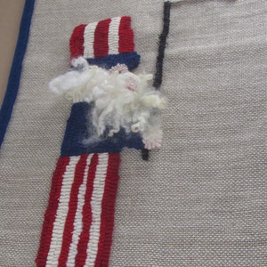 Hooked Rug Pattern for Uncle Sam Patriotic American Flag Full Size Pattern Instant Download Digital Rug Hooking pdf image 7