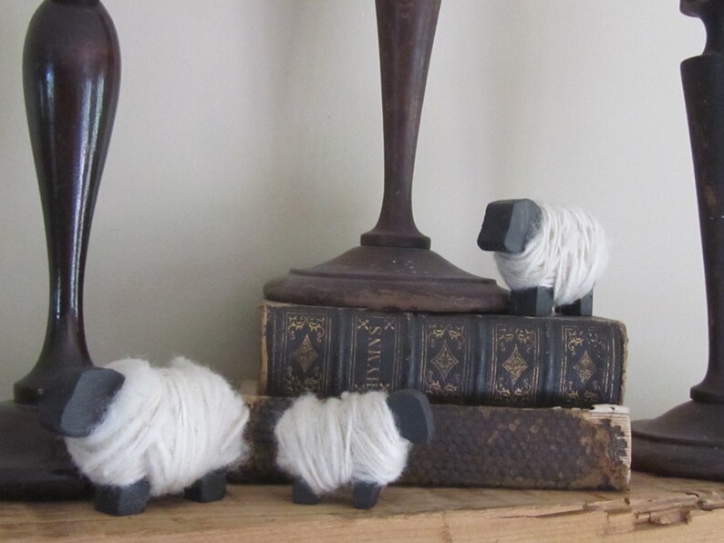 prim sheep as country decorations