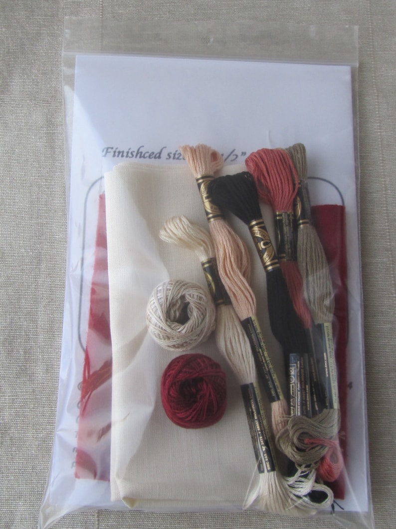 Christmas Punch Needle KIT Santa Ornaments Needle Punch Etsy