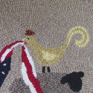 Hooked Rug Pattern for Patriotic Animal Stack-up Full Size Pattern Instant Download Digital Pattern Rug Hooking Pattern pdf pattern image 6