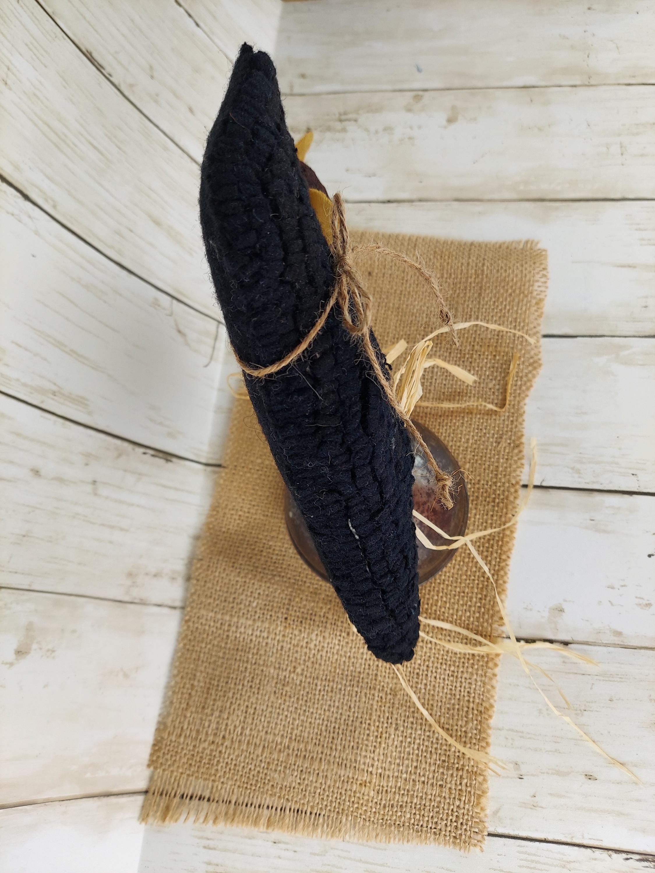 Primitive Crow & Sunflower Hooked Rug Pattern - Make-do (PDF Pattern ...