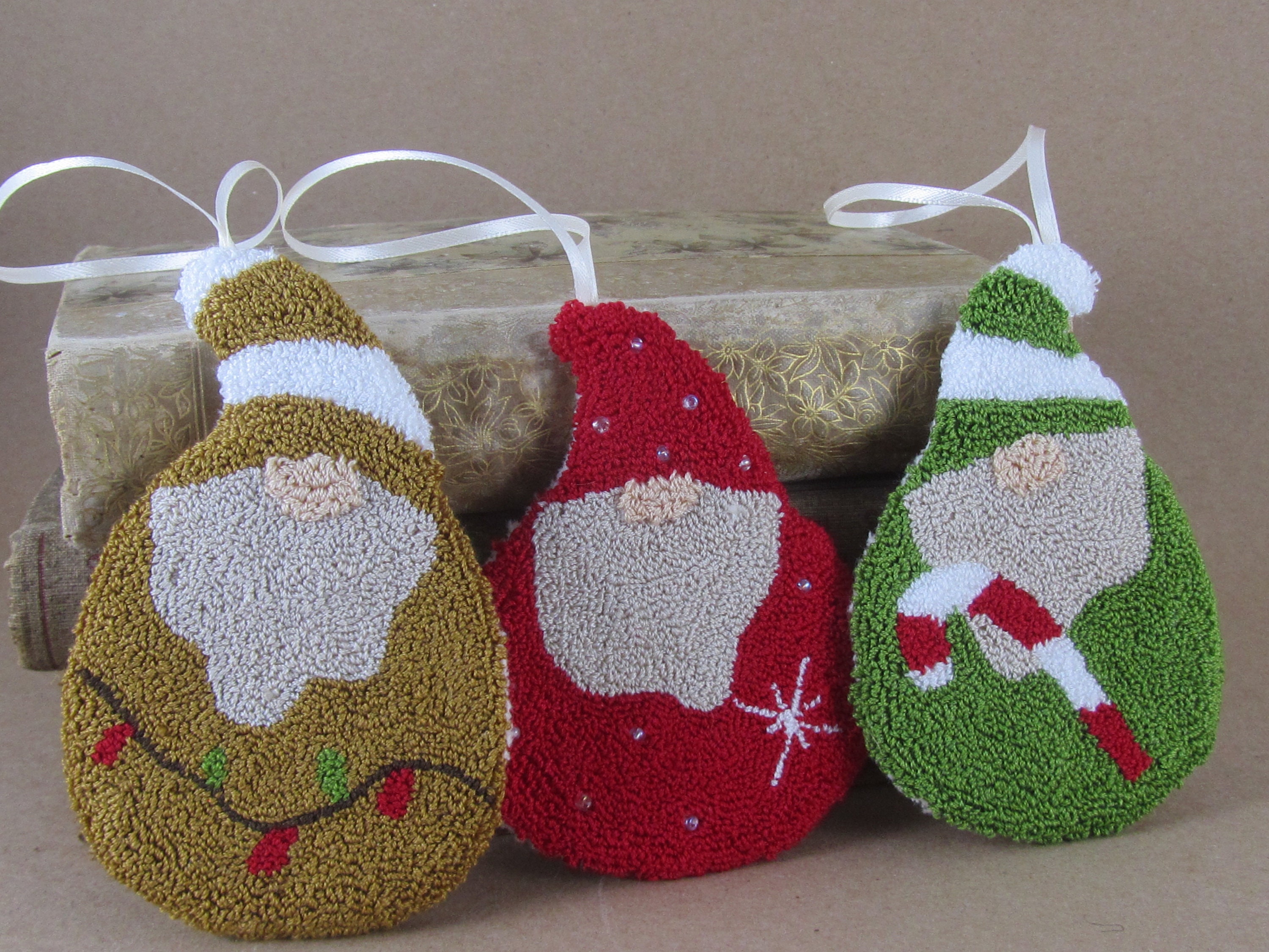 Gnome Punch Needle Digital Pattern ~ Christmas Ornaments punchneedle pdf pattern ~ needle punch epattern