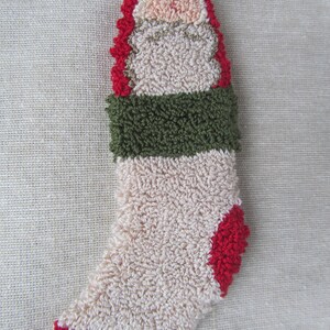 Punch Needle Pattern Stocking Ornaments Santa Snowman punchneedle pdf pattern needle punch epattern Christmas Punch Needle image 8