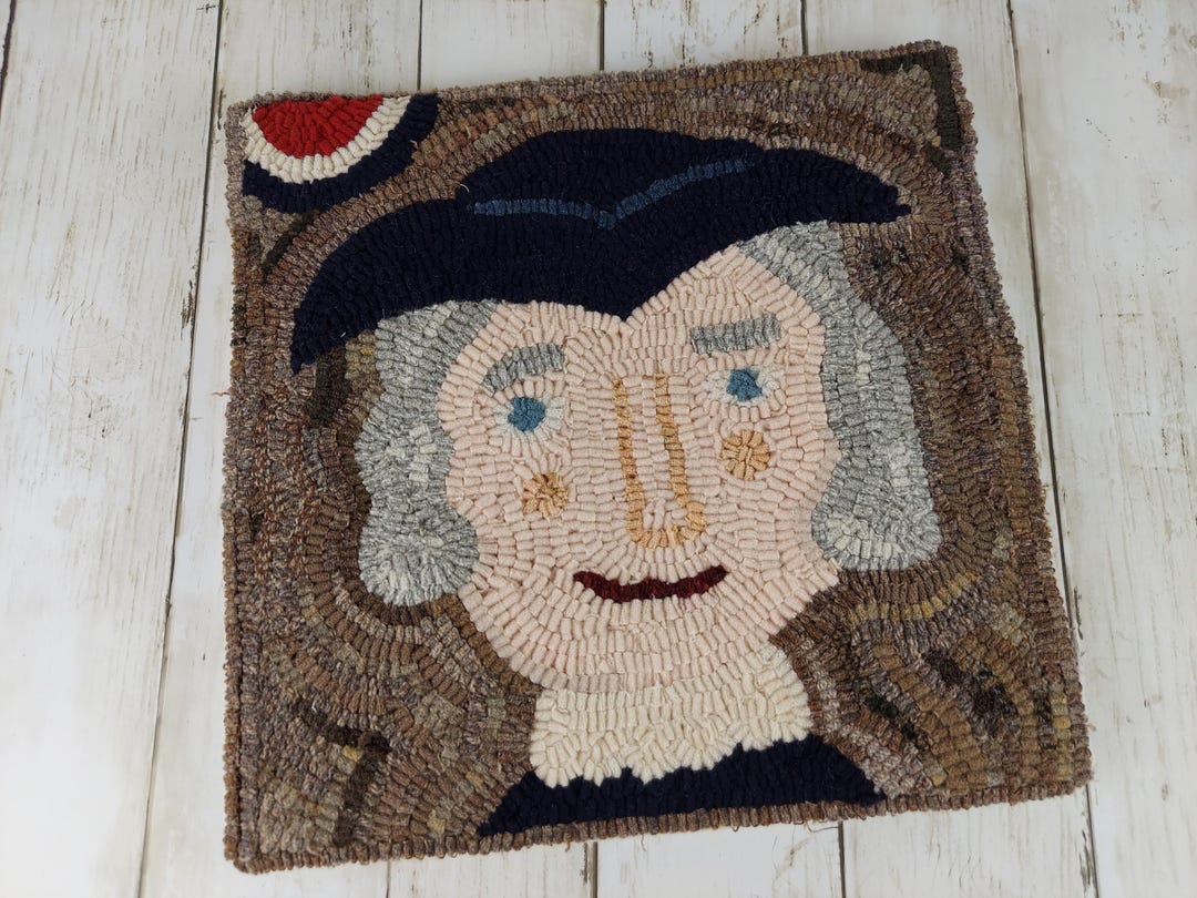 George Washington Hooked Rug Pattern: Colonial Folk Art (PDF Download ...