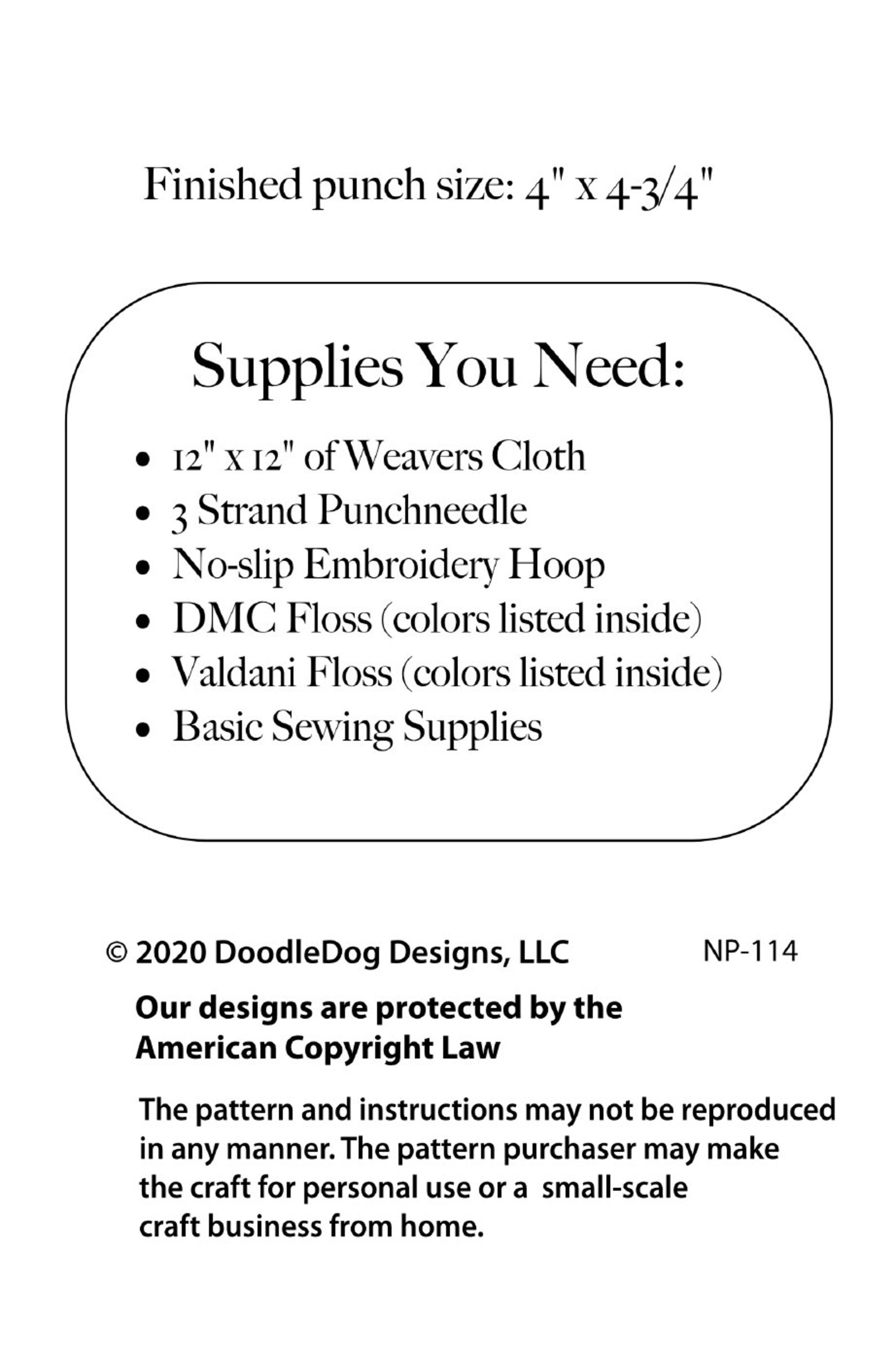 Primitive Christmas Punch Needle KIT Snowman With Manger Etsy