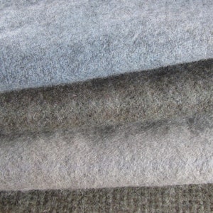 Hand Dyed Felted Wool Fat Quarters Faded Denim Blue - Rug Hooking - Applique Wool - Penny Rug Wool - Hand Overdyed - Hooked Rug Wool