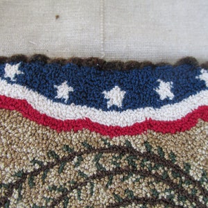 Punch Needle Pattern Schaf Weidenbaum Krähe Patriotische Volkskunst Fourth of Juli Amerikanische Flagge Punchnadel Pdf Anleitung Bild 7