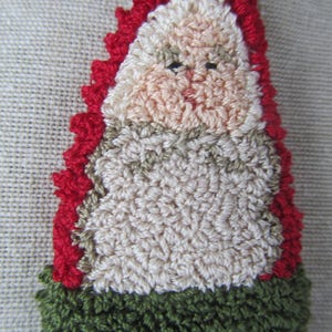 Punch Needle Pattern Stocking Ornaments Santa Snowman punchneedle pdf pattern needle punch epattern Christmas Punch Needle image 9