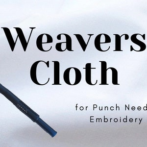 weavers cloth for punch needle embroidery