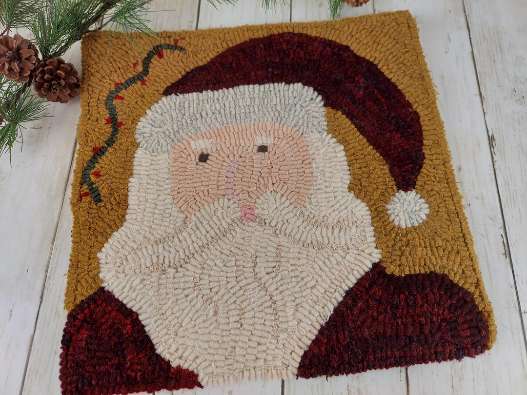 Flying Santa Rug Pattern Christmas Santa Rug Hooking Pattern (PDF Pattern) - Etsy