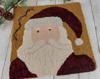 Christmas Santa Rug Hooking Pattern (PDF Pattern)