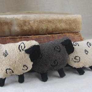 Punch Needle Pattern: Primitive Sheep Bowl Filler (PDF Pattern)