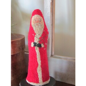 Punch Needle Pattern ~ Belsnickel Santa with Tree ~ Stand Alone Shelf Sitter- punchneedle pdf pattern - needle punch e-pattern