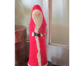 Punch Needle Pattern ~ Belsnickel Santa with Tree ~ Stand Alone Shelf Sitter - modèle pdf punchneedle - e-pattern