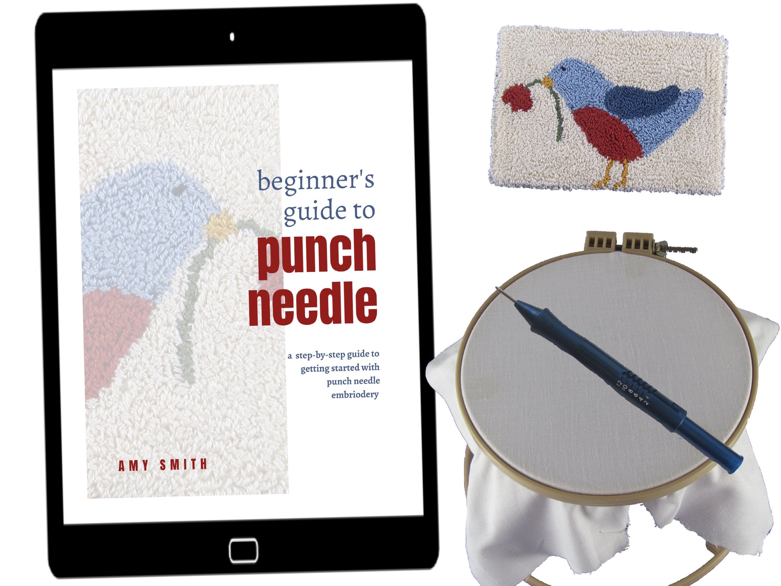 Punch Needle Embroidery Beginner's Guide: Instruction Ebook (PDF ...