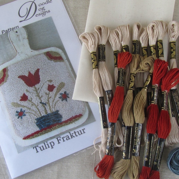 Punch Needle Dog Etsy