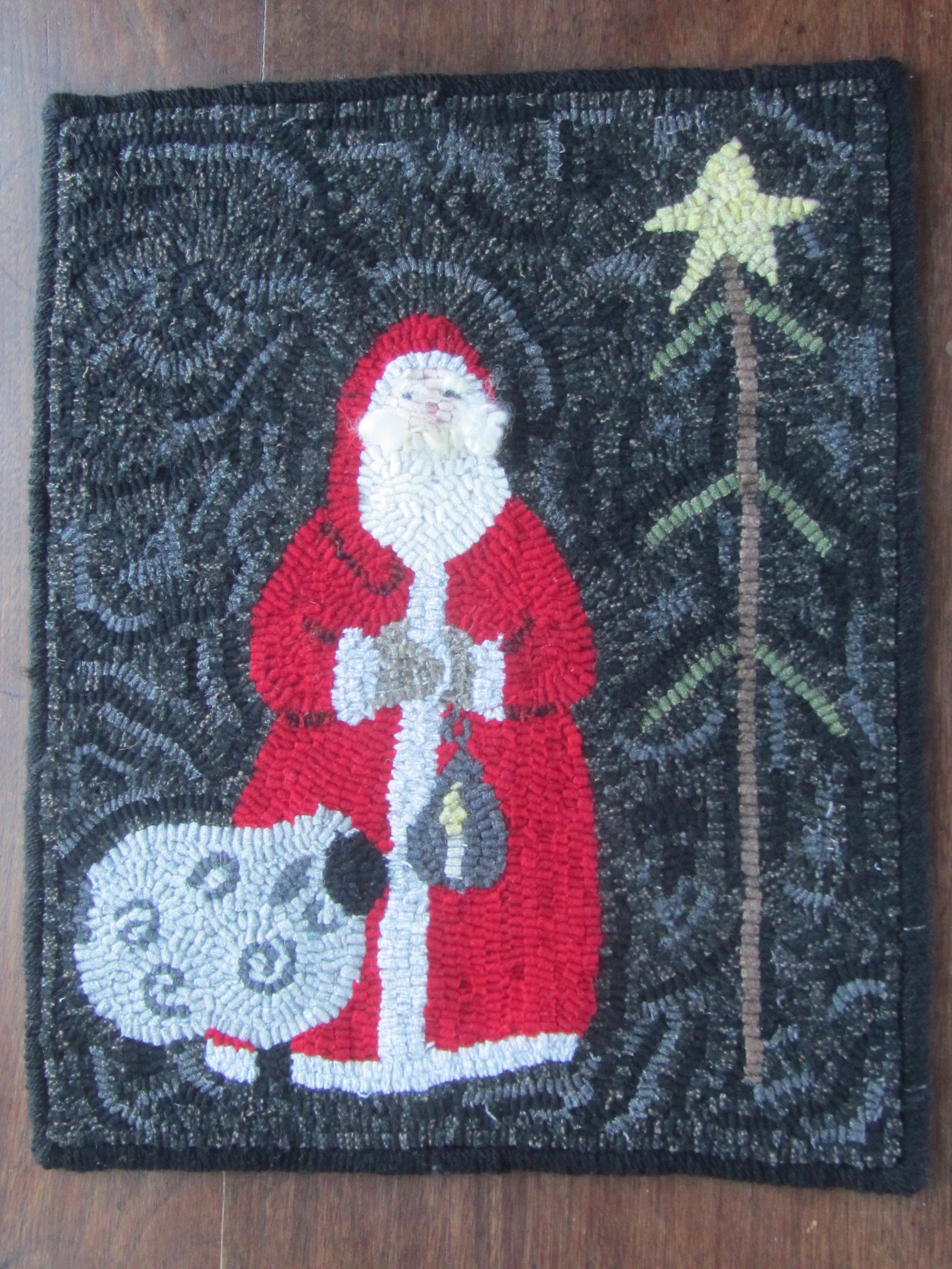 Hooked Rug Pattern for Santa & Sheep Instant Download | Etsy