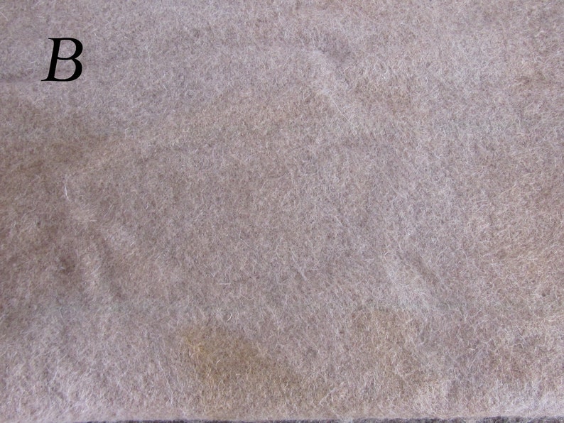 Hand Dyed Felted Wool Fat Quarters Camel Brown Hand Overdyed Rug Hooking Hooked Rug Wool Felted Wool Applique Wool -Penny Rug Wool