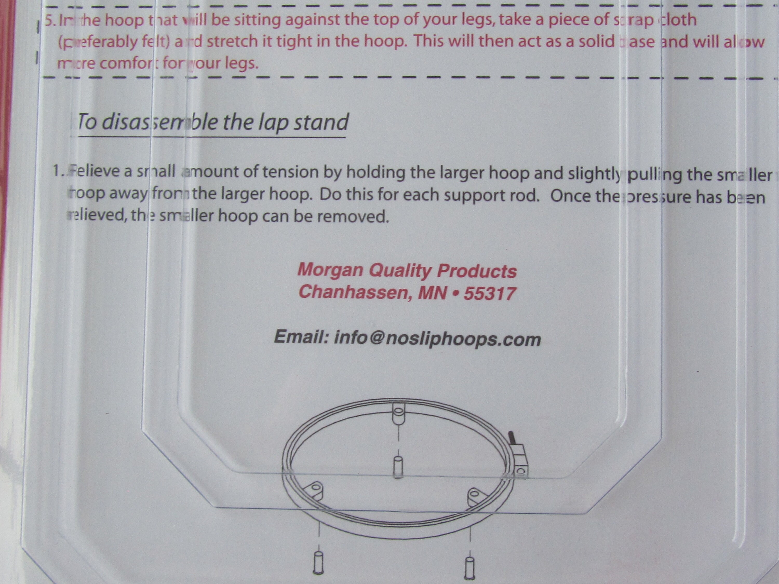 Morgan Lap Stand Combo Quilting Hoops Generic (Hand Embroidery)