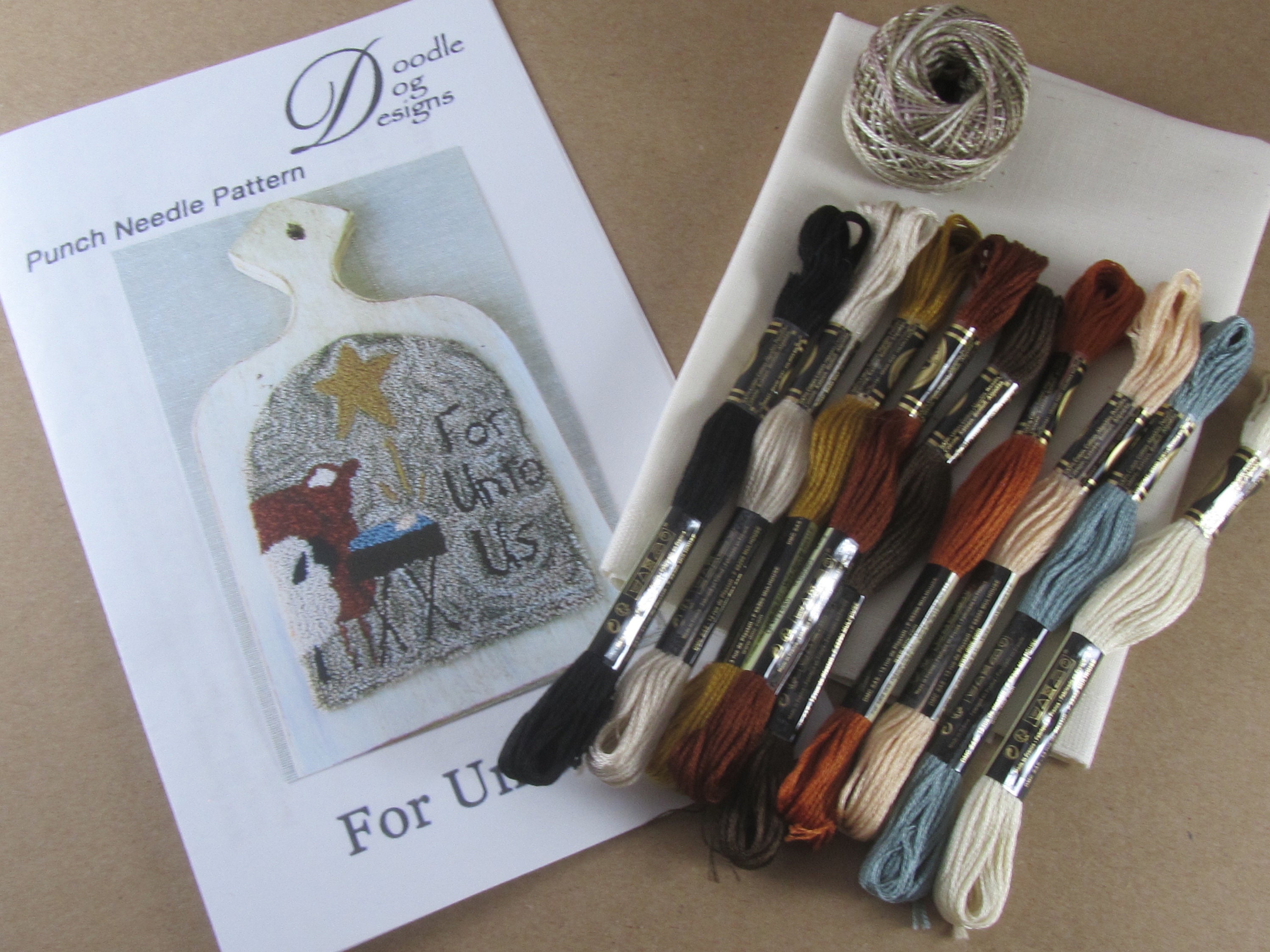 Leaf Punch Needle Kit for Beginner / Embroidery Starter Kit / Learn to  Embroidery /punch Needle Kit/diy Kits for Adults/punch Embroidery Kit 