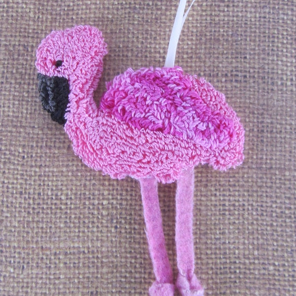 Motif d'ornement flamant rose perforé (téléchargement PDF)