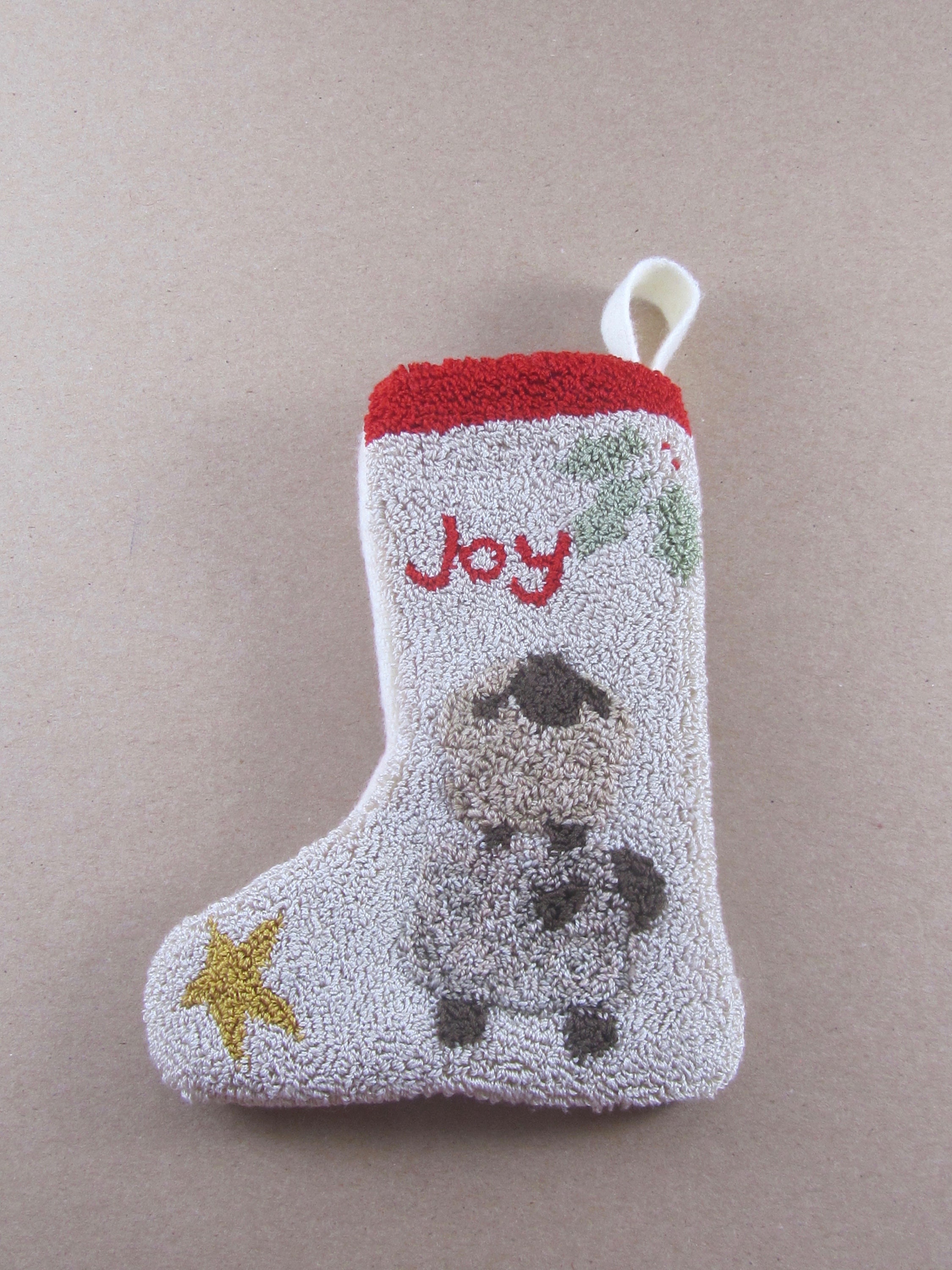Punch Needle Pattern Christmas stocking with sheep Etsy España
