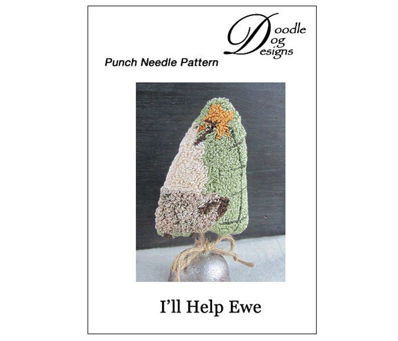 Punch Needle Pattern Christmas Tree Make-do Needle Punch pattern Punch Needle Embroidery Snowman Sheep Christmas punch needle image 2