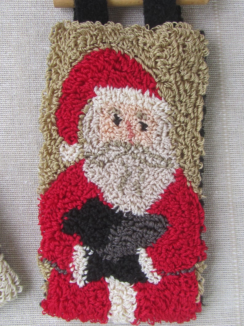 Punch Needle Pattern Hanging Banners Thanksgiving Christmas Punchneedle pdf pattern needle punch epattern Turkey Santa Sheep image 9