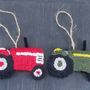 Punch Needle Pattern Tractor Ornaments Needle Punch image 6
