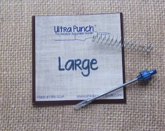 Ultra Punch Needle Tip - Large Needle - Replacement Needle - Spare Needle with spring - Ultra-Punch