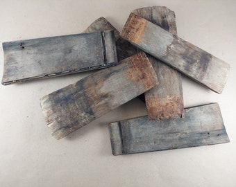 Vintage Wooden Bucket Staves for Primitive Crafts | Small, Short Staves | Rustic Wood