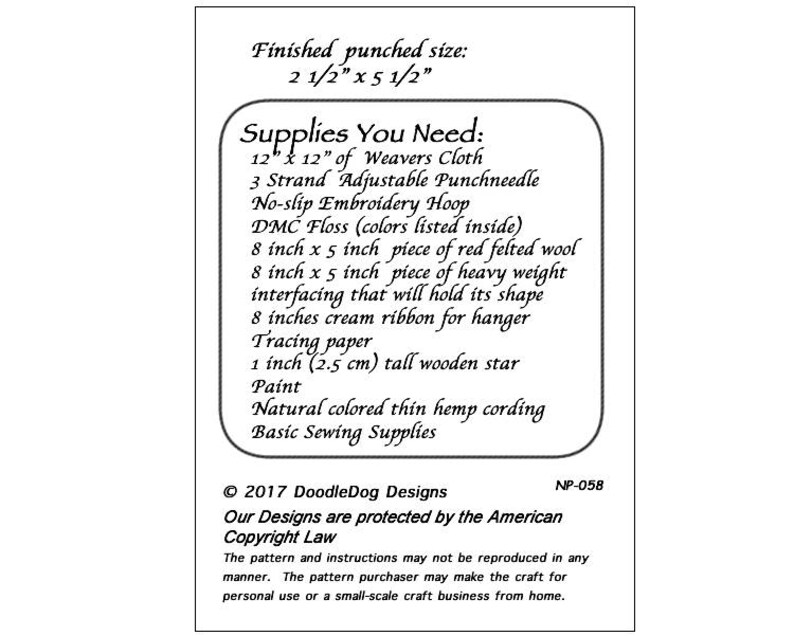 Christmas Punch Needle KIT Santa Ornament Punchneedle Etsy