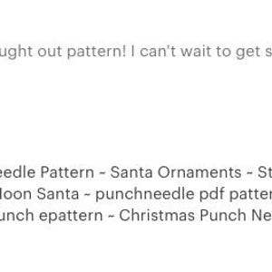 Punch Needle Pattern Stocking Ornaments Santa Snowman punchneedle pdf pattern needle punch epattern Christmas Punch Needle image 4
