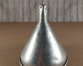 Vintage Small Metal Funnel for Crafts - Snowman Hat - Make-do - Punch Needle - Wool - Cross Stitch