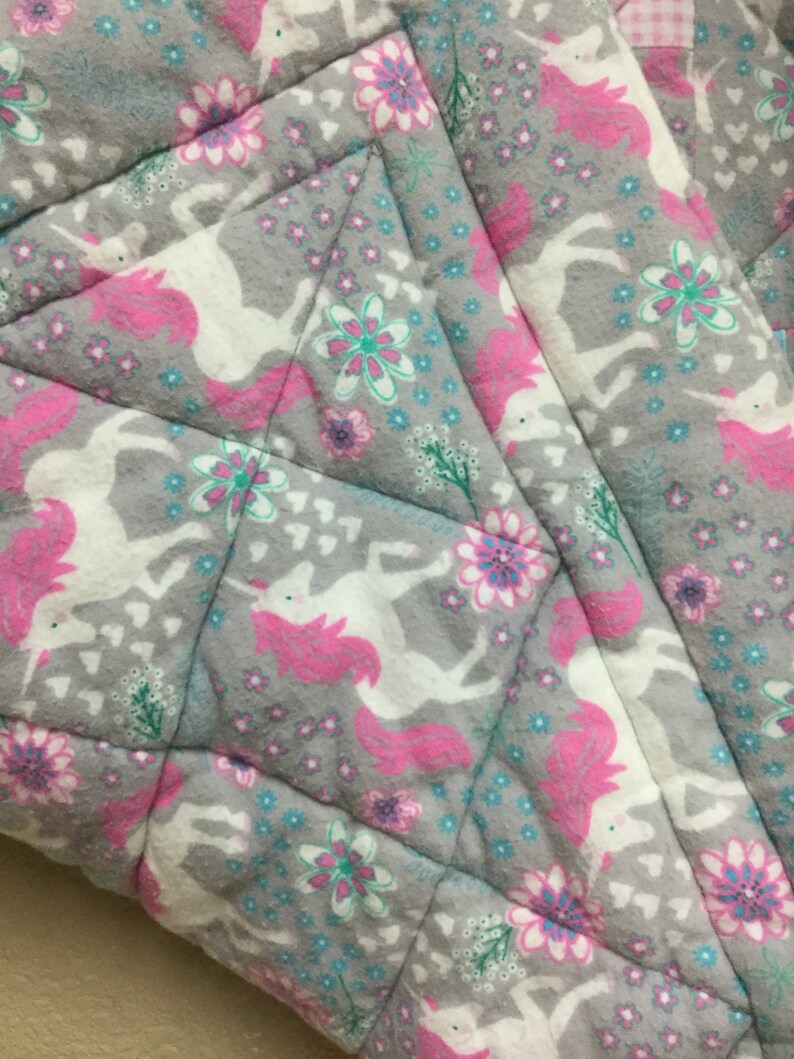 Unicorn Crib Quilt Warm Wishes