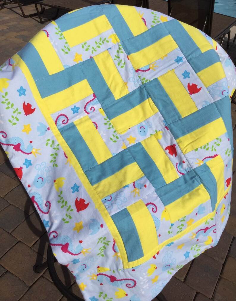 Handmade Baby Quilt New Born Gift Baby Blanket Flannel Quilted Baby Quilt Baby Shower Gift Nursery Bedding