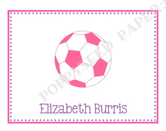 soccer-note-card-folded-note-cards-soccer-stationery-soccer-etsy