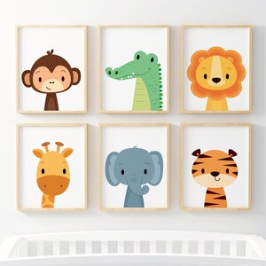 Stampe per camerette - Decorazioni per camerette con tema safari, camerette con tema peekaboo, arte per camerette, stampe per camerette, decorazioni da parete per camerette di neonati, decorazioni per camerette, arte murale