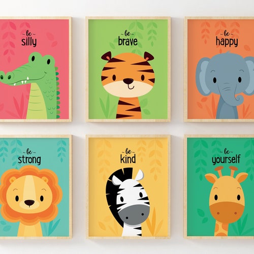 Kids Wall Art Nursery Wall Art Nursery Prints Safari Etsy