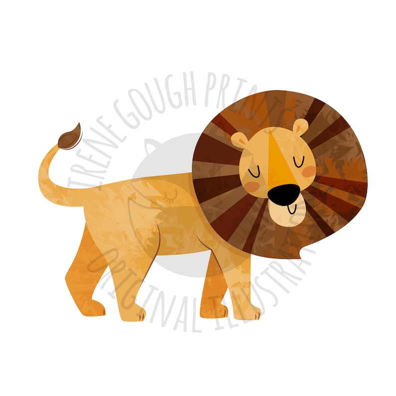 Safari Animals, Hand-Drawn, Clip Art Bundle, Animal Clip Art, Commercial License, Design Elements, Digital Download, Jungle animals, Foliage image 3