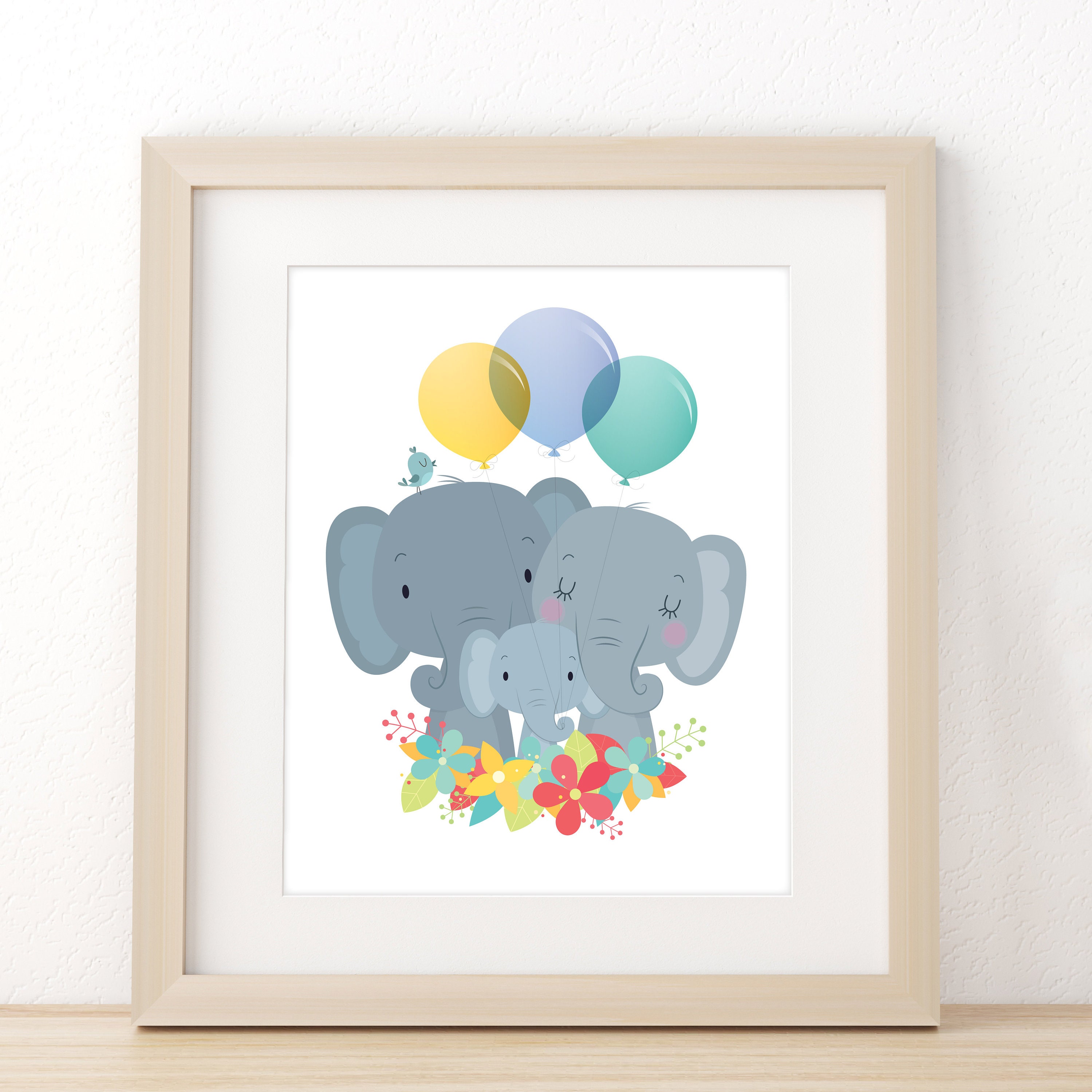 Nursery wall art Elephant nursery print Nursery decor kids Etsy